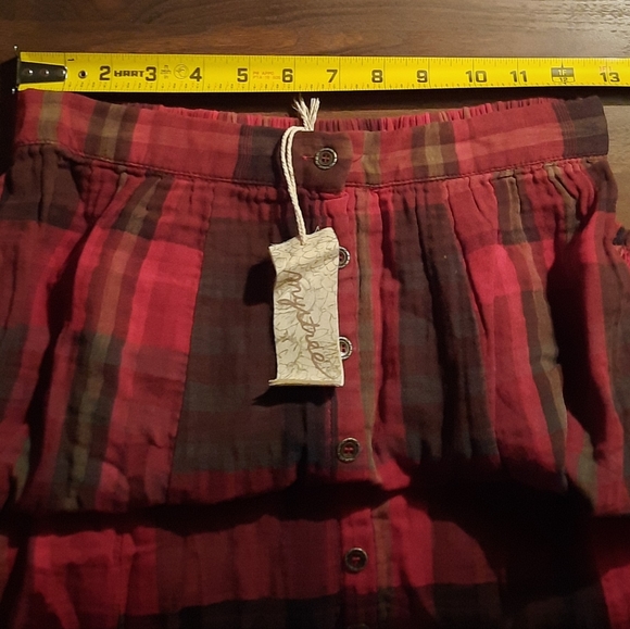 Mystree Long Plaid Skirt - Picture 8 of 8